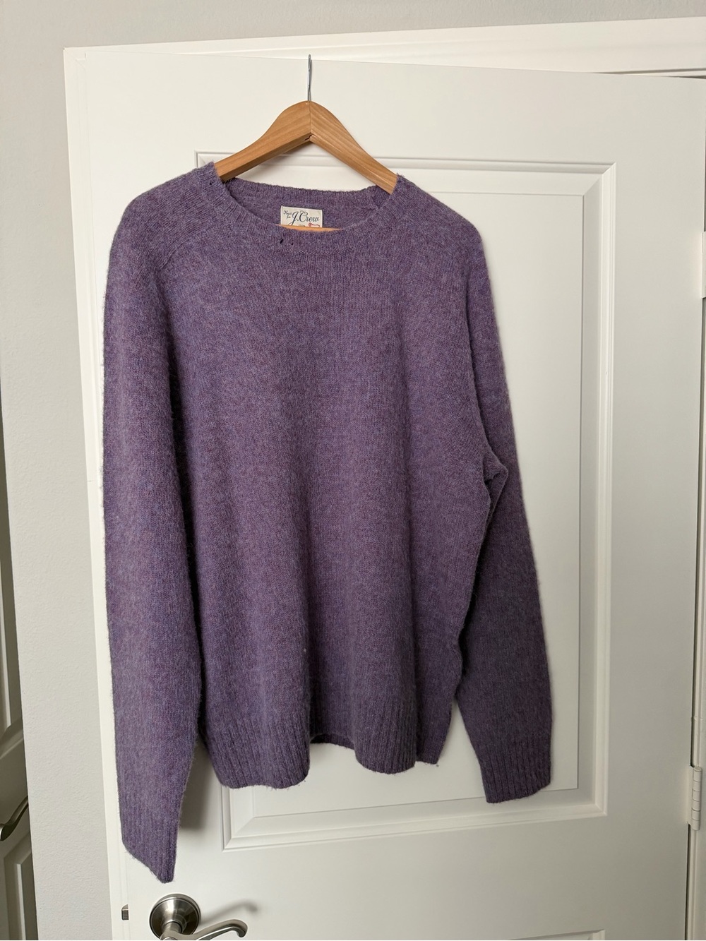 J. Crew Men's Lavender Crewneck Sweater
